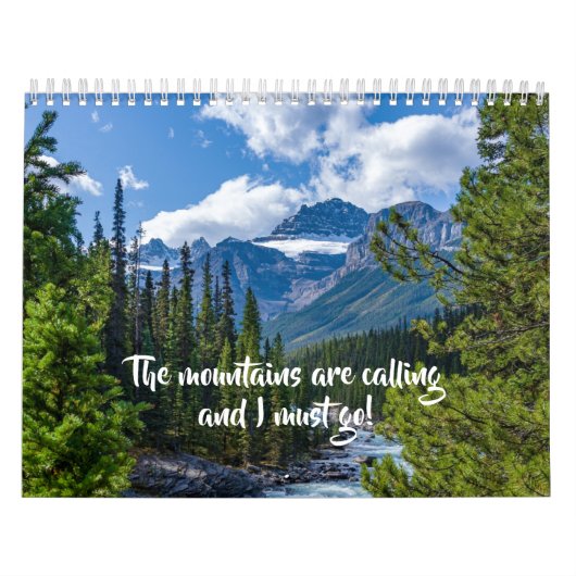 Naturszenen der Berge 12 Monate Mauer Kalender (Titelbild)