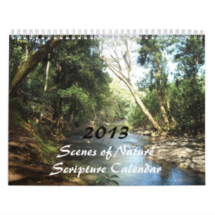 Naturszenen Schriftstellen für 2013 Kalender