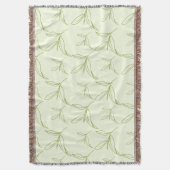 Naturteeeblätter mit Minze Grünes Nahtloses Muster Decke (Vorderseite Vertikal)