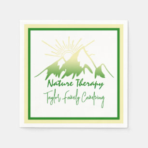 Naturtherapie Familien-Camping personalisiert Serviette