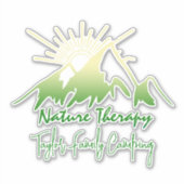 Naturtherapie Familienunternehmen Camping personal Aufkleber (Vorderseite)
