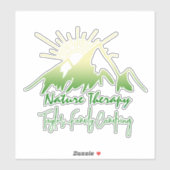 Naturtherapie Familienunternehmen Camping personal Aufkleber (Blatt)