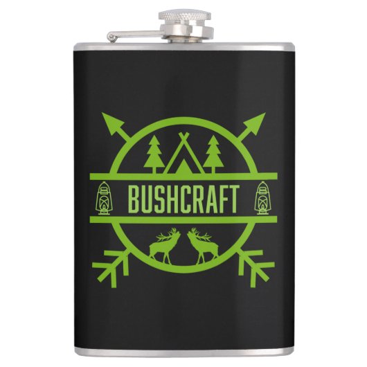 Naturüberlebende Bushcraft Flachmann (Vorderseite)