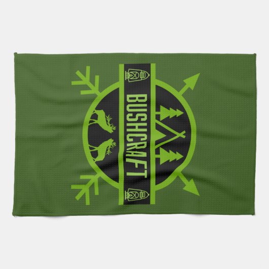 Naturüberlebende Bushcraft Geschirrtuch (Horizontal)