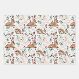 Naturverpackungspapiere für Wasserfarben Geschenkpapier Set