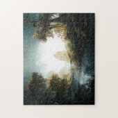 Naturwald Bäume Entfernung Fotografie Wasser Puzzle (Vertikal)