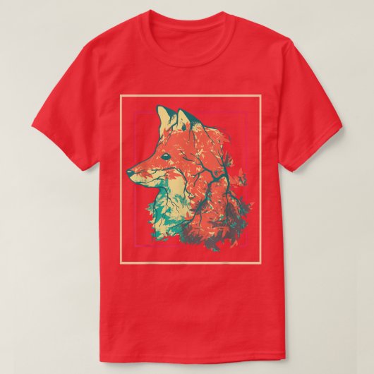 Naturwald Bäume Natur Tierpark T-Shirt (Design vorne)
