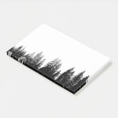 Naturwald Bäume Wildnis Post-it Klebezettel (angewinkelt)