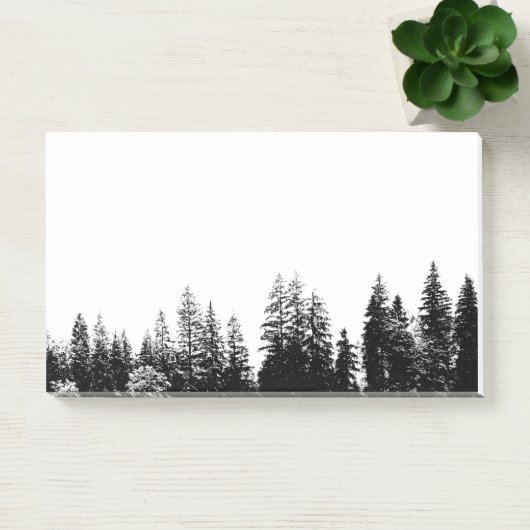 Naturwald Bäume Wildnis Post-it Klebezettel (Büro)