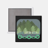 Naturwald der Bäume Magnet (Vorderseite/Rückseite)