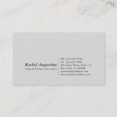 Naturwald Meditation Yoga-Lehrer Skript Visitenkarte (Rückseite)