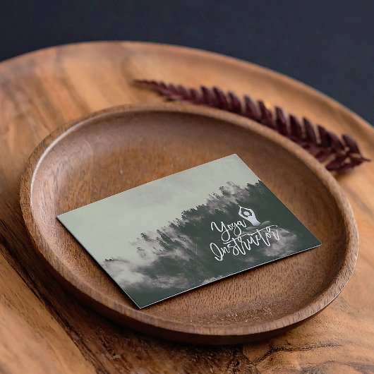 Naturwald Meditation Yoga-Lehrer Skript Visitenkarte