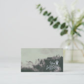 Naturwald Meditation Yoga-Lehrer Skript Visitenkarte (Stehend Vorderseite)