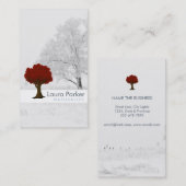 Naturwald Silberbaumpflege Landschaftsgarten Visitenkarte (Vorne/Hinten)