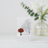 Naturwald Silberbaumpflege Landschaftsgarten Visitenkarte (Stehend Vorderseite)