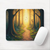Naturwald- und Vogelmousepad Mousepad (Mit Mouse)