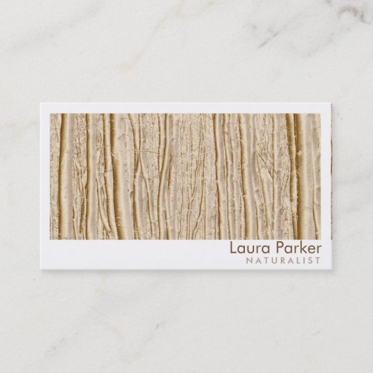 Naturwaldbraune Baumpflege Landschaftsgarten Visitenkarte (Vorderseite)