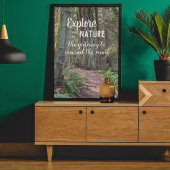 Naturwaldpfad fotografisch erforschen poster