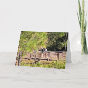 Naturwandern zum Geburtstag und zwei männliche Fre Karte