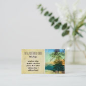 Naturwasserbäume künstlerischer Brauch Visitenkarte (Stehend Vorderseite)