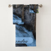 Naturwasserfall, Stanley Falls Badhandtuch Set (Insitu)