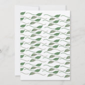 Naturweg Waldleaf Geburtstag Rustikal Einladung (Rückseite)