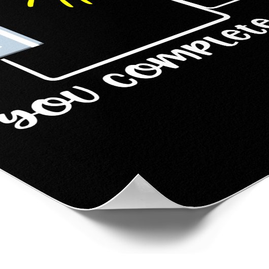 Naturwissenschaft, du vervollständigst mich lustig poster (Ecke)