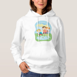 Naturwissenschaft für Kinder im Regen Hoodie
