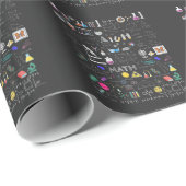 Naturwissenschaften Mathematik Chemie Biologie Ast Geschenkpapier (Rolleneckpunkt)