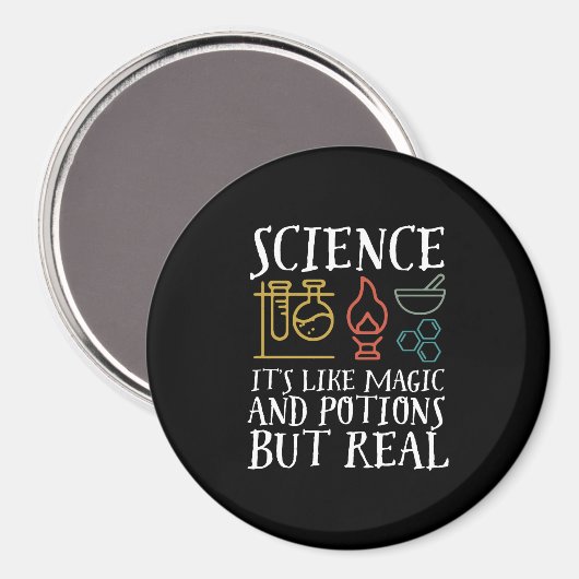 Naturwissenschaften wie Magie und Potion Geek Nerd Magnet (Vorderseite/Rückseite)
