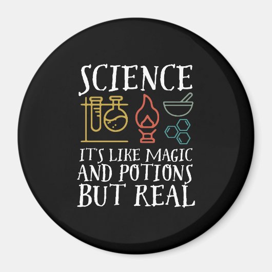Naturwissenschaften wie Magie und Potion Geek Nerd Magnet (Vorne)