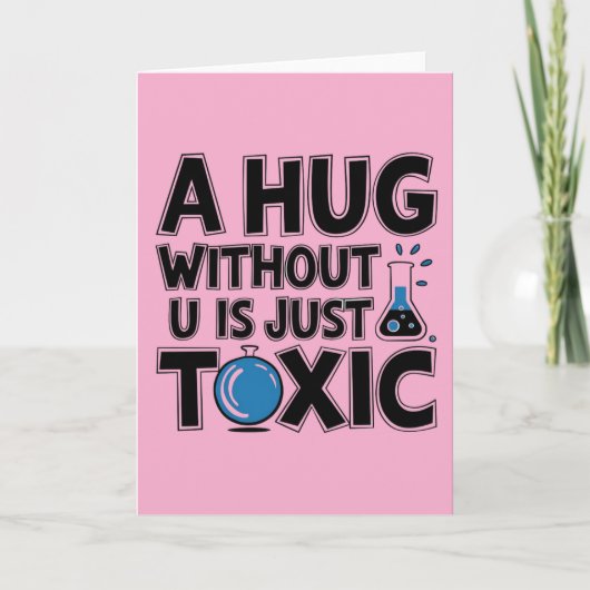 Naturwissenschaftler Nerd Valentinin Chemiestudent Karte (Vorderseite)