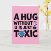 Naturwissenschaftler Nerd Valentinin Chemiestudent Karte (Gelbe Blume)