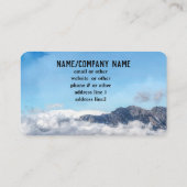 Naturwolken auf Berglandschaftsfotos Visitenkarte (Rückseite)