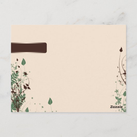 Naturwunder in der Elfenbeinbrauer Hochzeitsstimmu Postkarte (Rückseite)