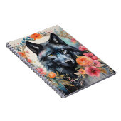 Naturzauber - Der bezaubernde Wolf im Blume Parad Notizblock (Rechte Seite)