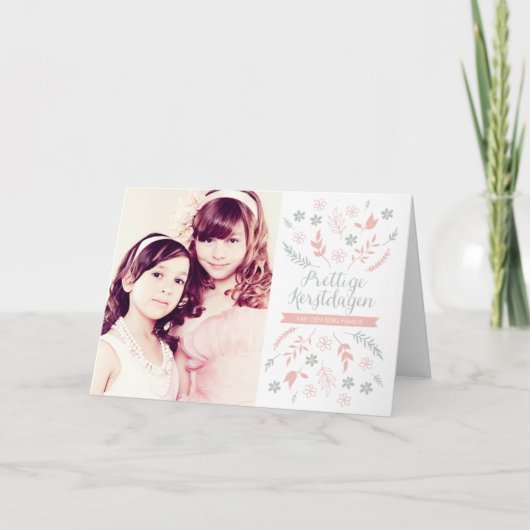 Natuur vakantiegroet van Kerstmis Feiertagskarte (Vorderseite)