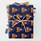 Natvity Pine Cone and Pine Branches Geschenkpapier Set (Beispiel)