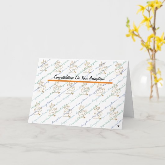 Natya_Sangeetha_Arangetram_Glückwunschkarte Karte (Gelbe Blume)