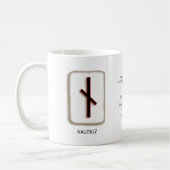 Naudhiz RuneStone-Tasse Kaffeetasse (Links)