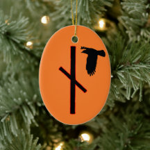 Naudhiz Viking Rune Weihnachten Ornament - Überwin