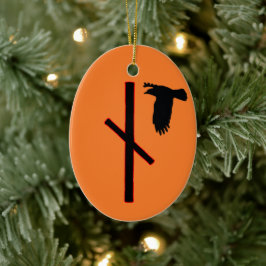 Naudhiz Viking Rune Weihnachten Ornament - Überwin