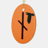 Naudhiz Viking Rune Weihnachten Ornament - Überwin (Links)