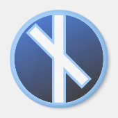 Naudiz Rune Magnet (Vorne)