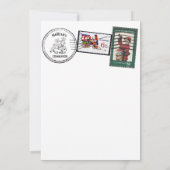 Naught or nice Santas Letter North Pole Einladung (Rückseite)