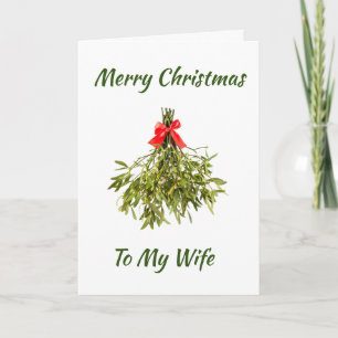 **NAUGHTE EHEFRAU** LIEBE BEI CHRISTMAS FEIERTAGSKARTE