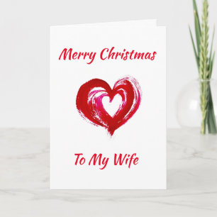 **NAUGHTE EHEFRAU** LIEBE BEI CHRISTMAS FEIERTAGSKARTE