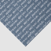 NAUGHTER ODER SCHÖNER Text auf Sternen und Schnee Seidenpapier (Ausschnitt)