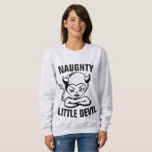 NAUGHTLE LITTLE DEVIL LADIES FUNNY T - SHIRT (Vorne ganz)