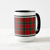 Naughton Clan Tartan Pattern Red Kariert Tasse (VorderseiteRechts)